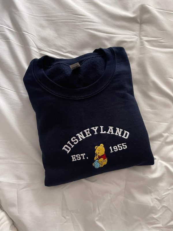 Disneyland Winnie The Pooh Embroidered Sweatshirt