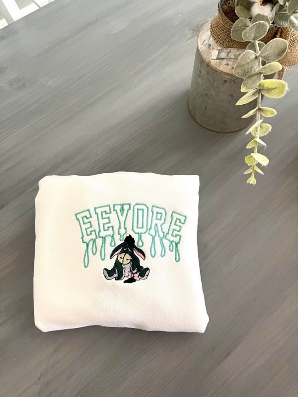 Melting Eeyore Embroidered Sweatshirt