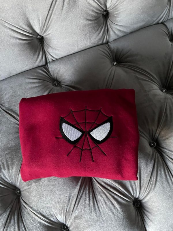 Spiderman Eyes Embroidered Sweatshirt