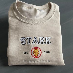 Stark Iron Man Embroidered Sweatshirt