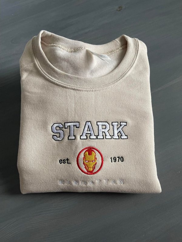 Stark Iron Man Embroidered Sweatshirt