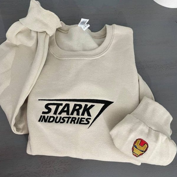 Stark Industries Iron Man Embroidered Hoodie