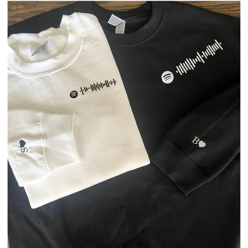 Spotify Song Code Custom Embroidered Swearshirt