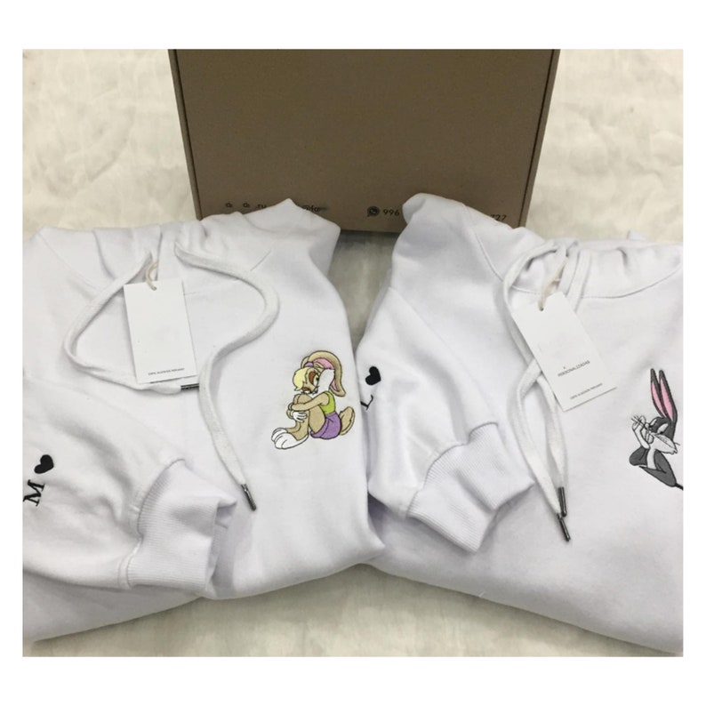 Bugs Bunny X Lola Couple Custom Embroidered Sweatshirt