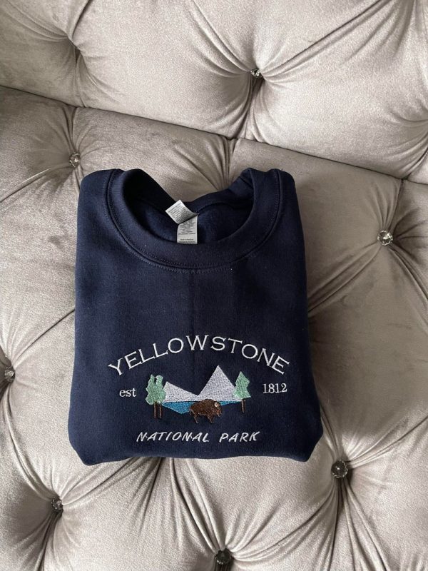Yellowstone National Park Embroidered Sweater