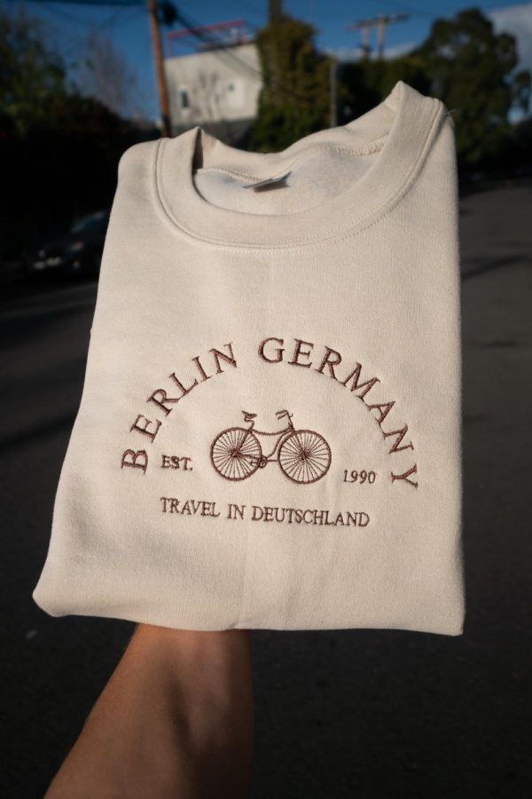 Berlin Germany Embroidered Crewneck