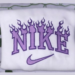 Nike Flame Crew Embroidered Sweatshirt