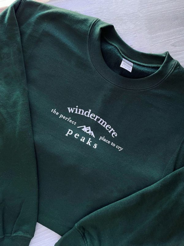 Windermere Peaks The Lakes Folklore Taylor Swift Embroidered Sweatshirt
