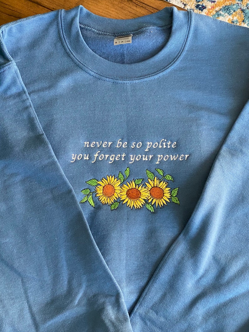 Never Be So Kind Polite Taylor Swift Embroidered Shirt