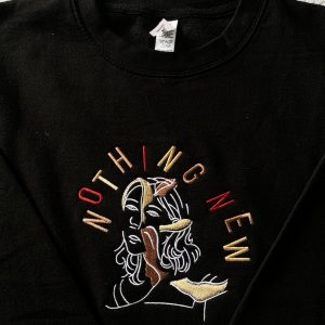 Nothing New Taylor Swift Inspired Embroidered Crewneck Sweatshirt