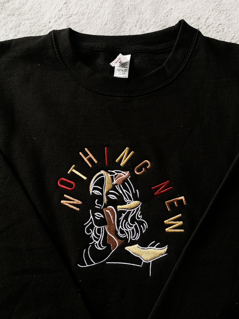 Nothing New Taylor Swift Inspired Embroidered Crewneck Sweatshirt