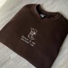Milk And Mocha Bears Embroidered Sweatshirt